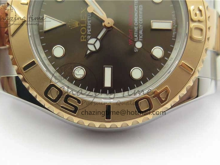 MiroTime 0522 Soft Yacht-Master 116621 ARF 1:1 Best Edition Brown Dial on SS RG Bracelet SH3135 V 3062